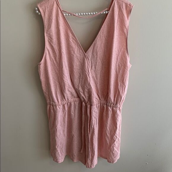 Pink Sleeveless Jumpsuit - Picture 1 of 6